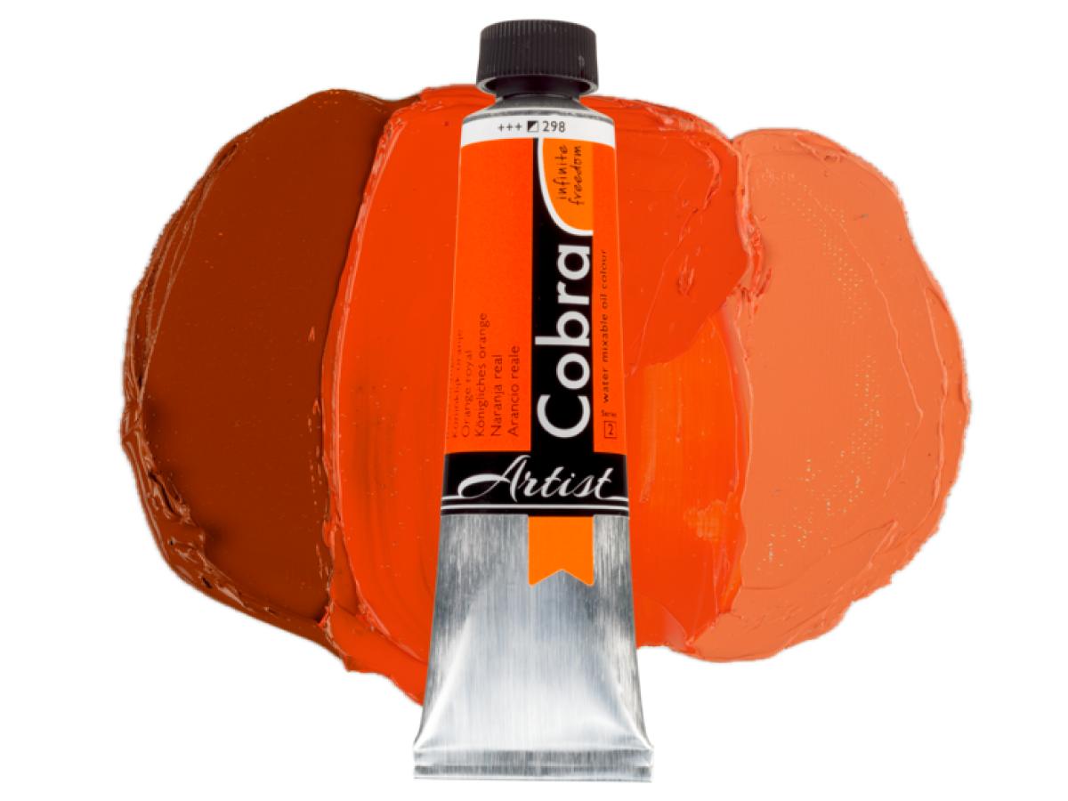 COBRA ARTIST WASSERVERMALBARE ÖLFARBE 40ML 298 KÖNIGLICHES ORANGE 1
