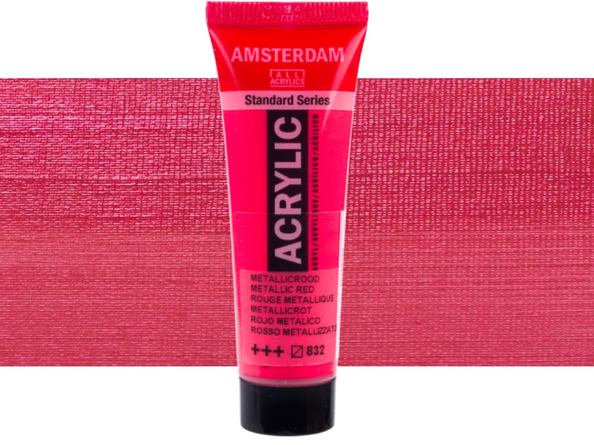 TALENS  AMSTERDAM STANDARD ACRYL 20ML 832 METALLISCH ROT 1