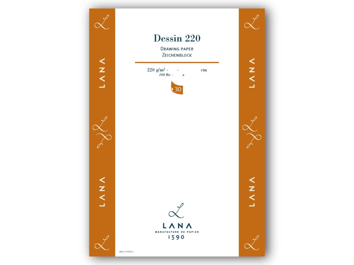 HAHNEMÜHLE LANA DESSIN 220 BLOCK ZEICHENPAPIER A4 220GR 1