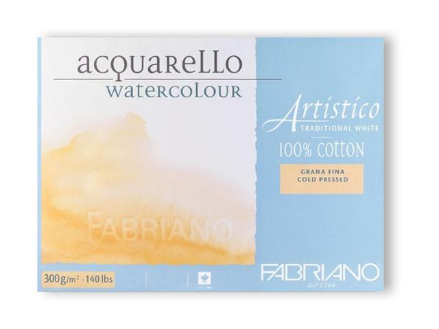 FABRIANO ARTISTICO AQUARELLBLOCK 12,5x18CM GRAIN FIN T. WEIß 1