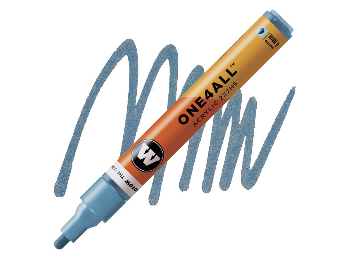 MOLOTOW ONE4ALL MARKER 227HS 224 4MM METALLIC BLUE 1