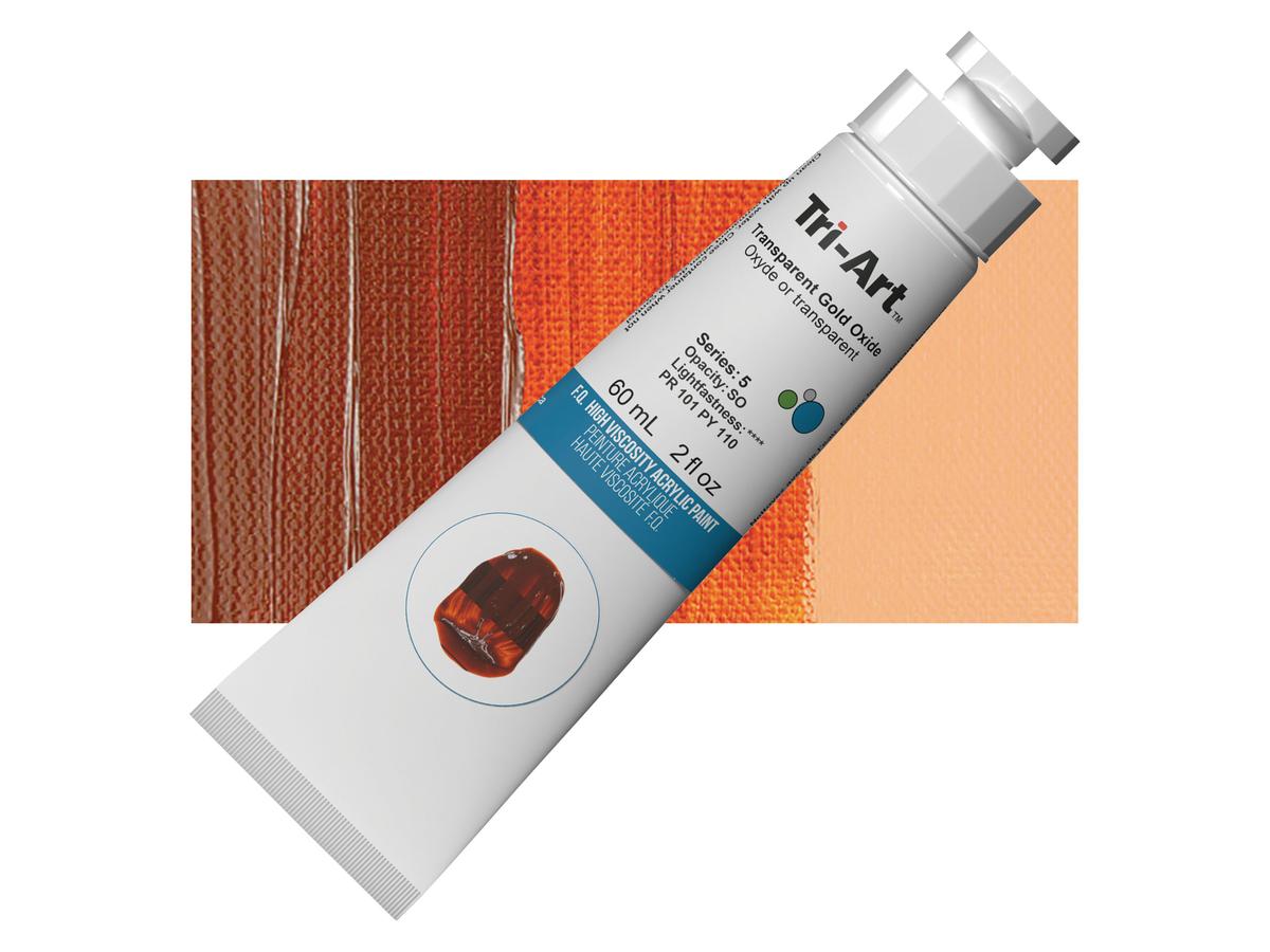 TRI-ART ACRYLFARBE 60ML S5 TRANSPARENTOXIDROT 1