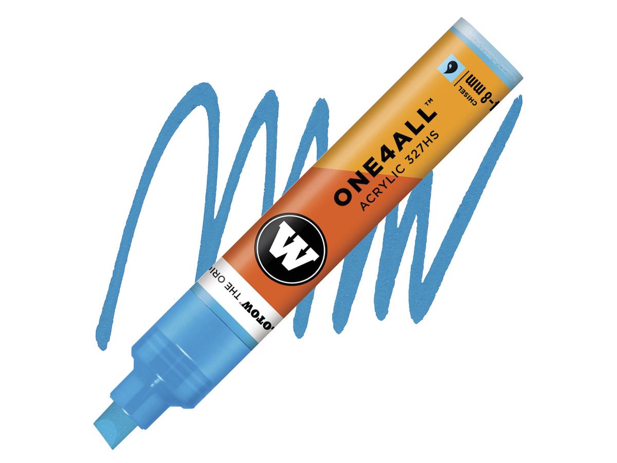 MOLOTOW ONE4ALL MARKER 327HS 161 4-8MM SHOCK BLUE MIDDLE 1