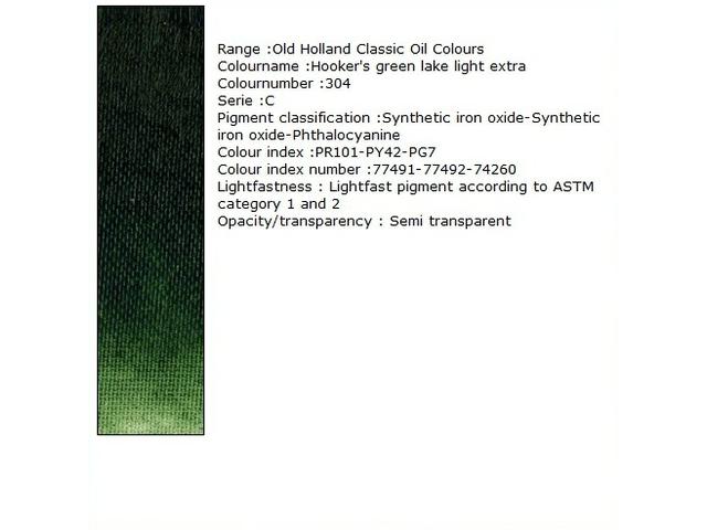 OLD HOLLAND ÖLFARBE C304 40ML HOOKERSGREEN LAKE LIGHT 1