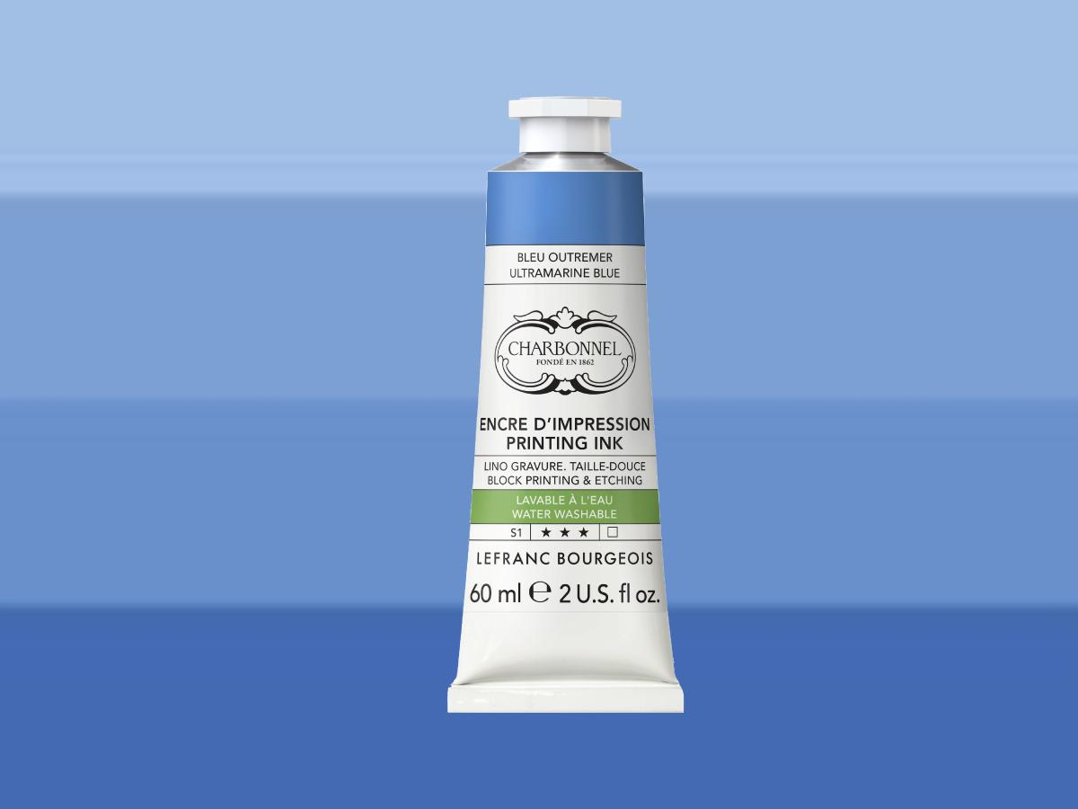 LEFRANC BOURGEOIS CHARBONNEL AQUA WASH DRUCKFARBE 60 ML S1 ULTRAMARINBLAU 495 1