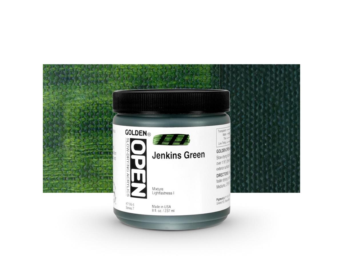 GOLDEN OPEN ACRYLIC 237ML 7195 S7 OPEN JENKINS GREEN 1