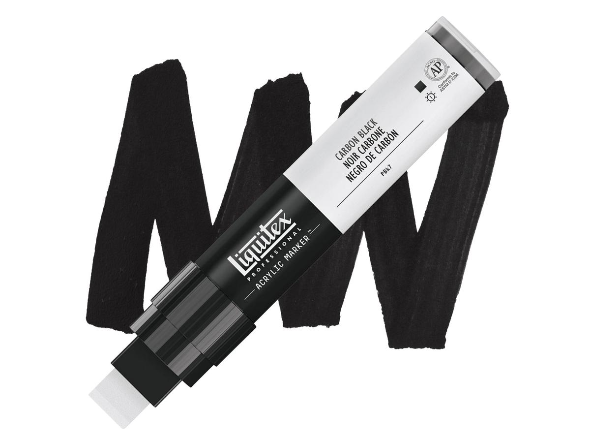 LIQUITEX ACRYL MARKER 0337 15MM CARBON BLACK 1