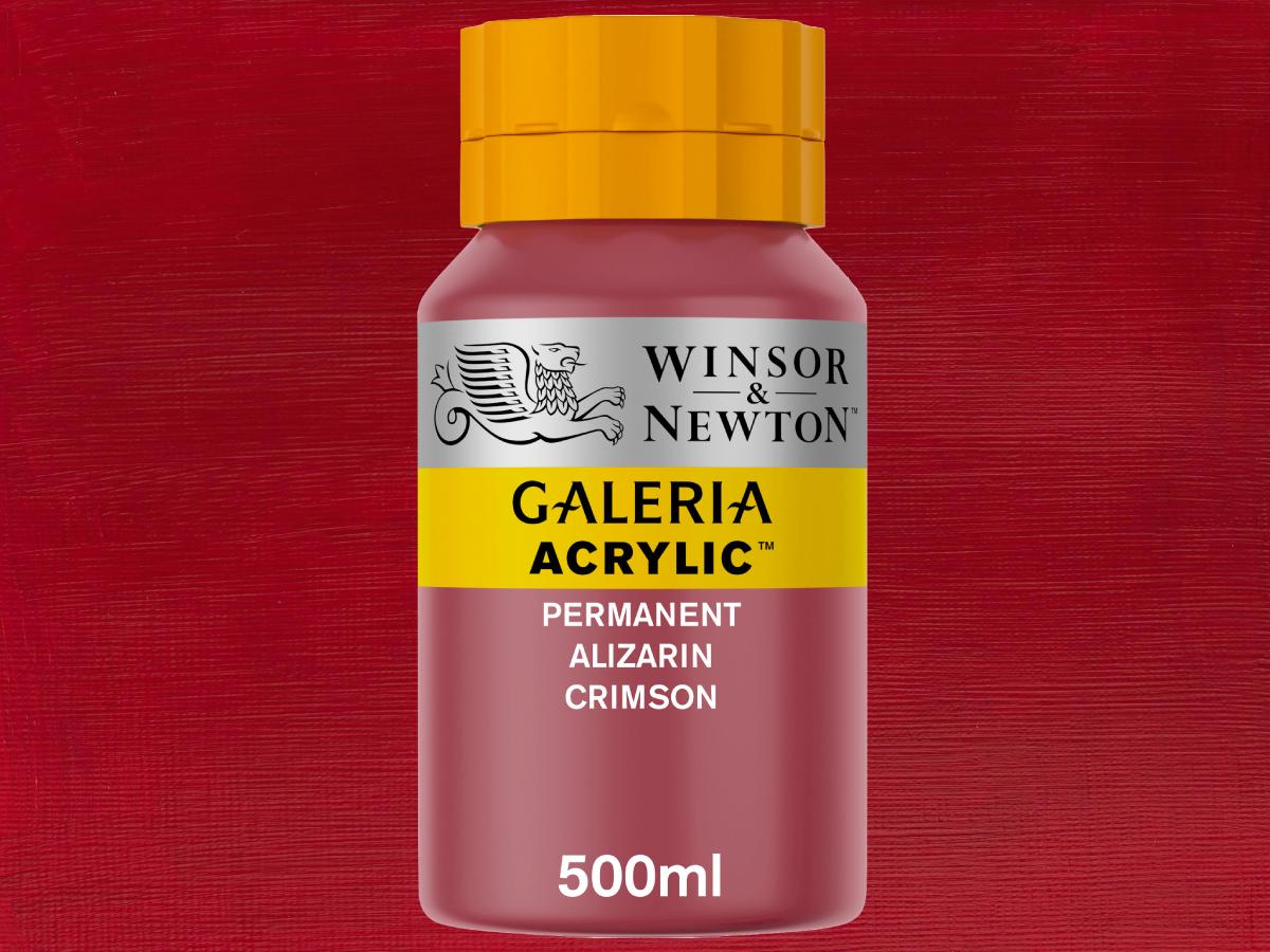 WINSOR & NEWTON GALERIA 500ML 466 PERMANENT ALIZARINKARMESIN 1