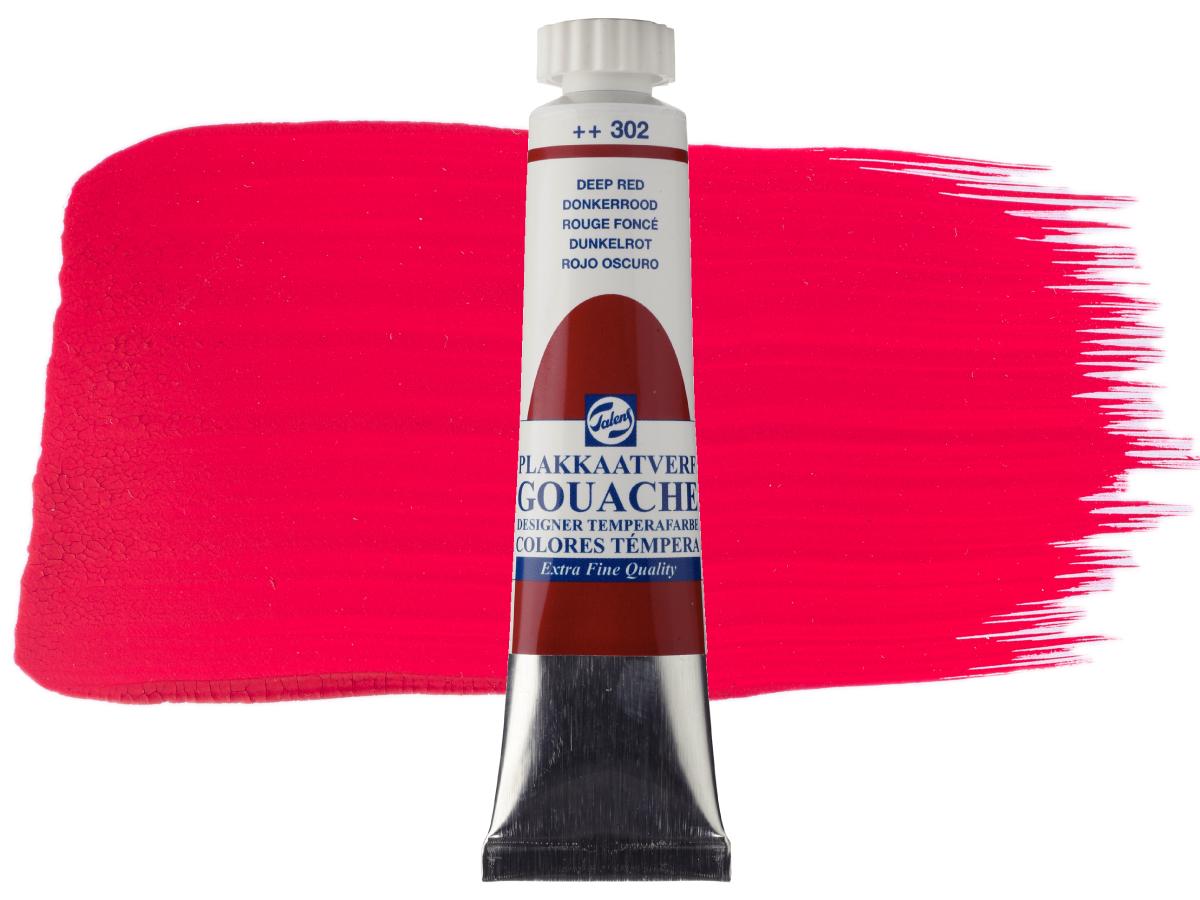 TALENS GOUACHE EXTRA FINE 20ML DUNKELROT 302 1