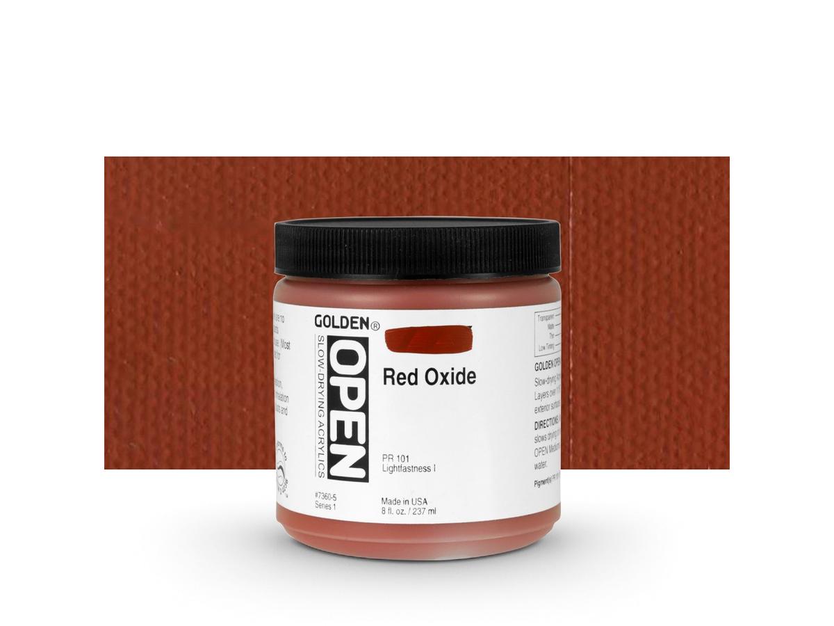 GOLDEN OPEN ACRYLIC 237ML 7360 S1 OPEN RED OXIDE 1