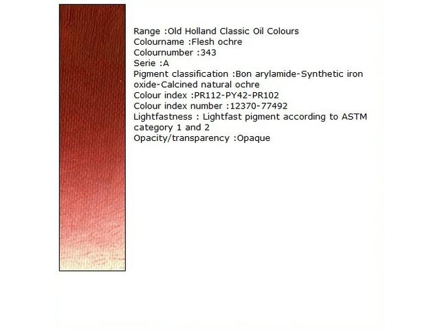 OLD HOLLAND ÖLFARBE A343 125ML RED EARTH 1