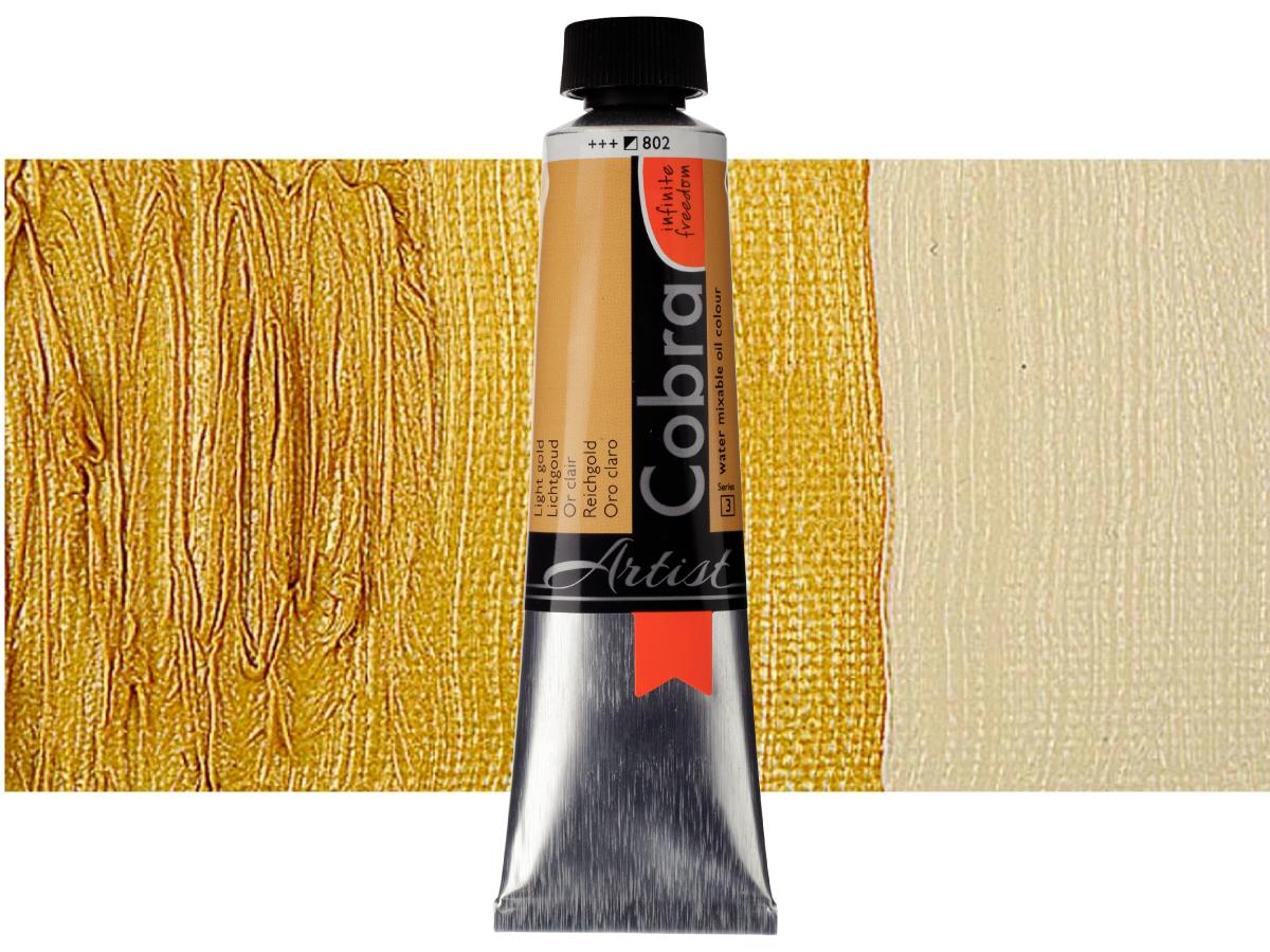 COBRA ARTIST WASSERVERMALBARE ÖLFARBE 40ML 802 REICHGOLD 1
