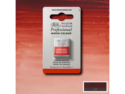 WINSOR & NEWTON AQUARELLFARBE 1/2 NÄPF 056 KRAPPLACK BRAUN 1