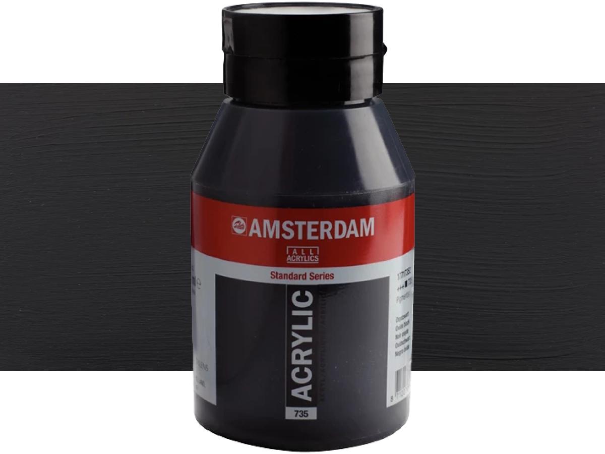 TALENS AMSTERDAM STANDARD ACRYL 1LTR 735 OXIDSCHWARZ 1