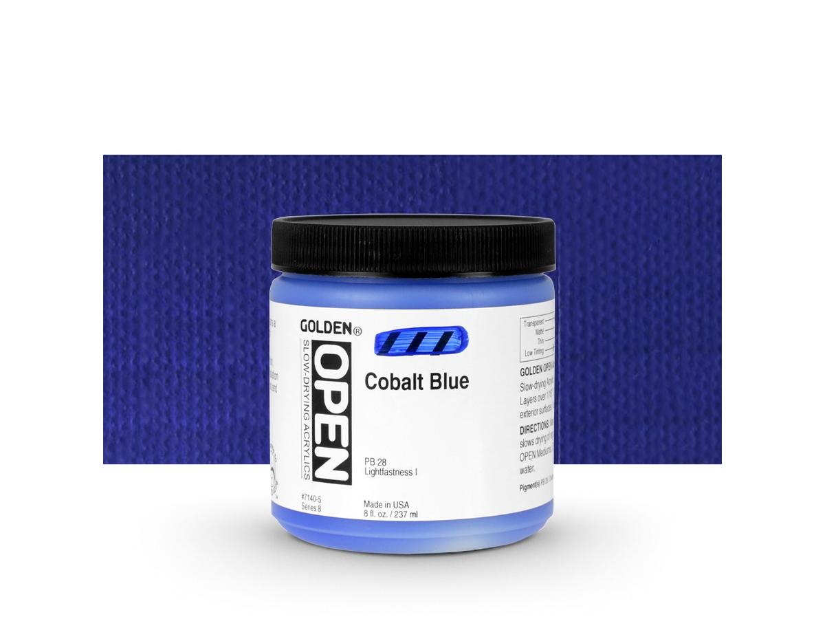 GOLDEN OPEN ACRYLIC 237ML 7140 S8 OPEN COBALT BLUE 1