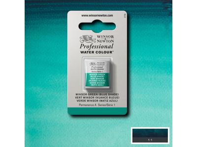 WINSOR & NEWTON AQUARELLFARBE 1/2NÄPF 719 WINSORGRÜN BÄULICH 1