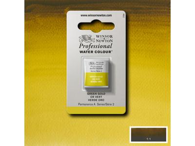 WINSOR & NEWTON AQUARELLFARBE 1/2 NÄPF 294 GRÜNGOLD 1