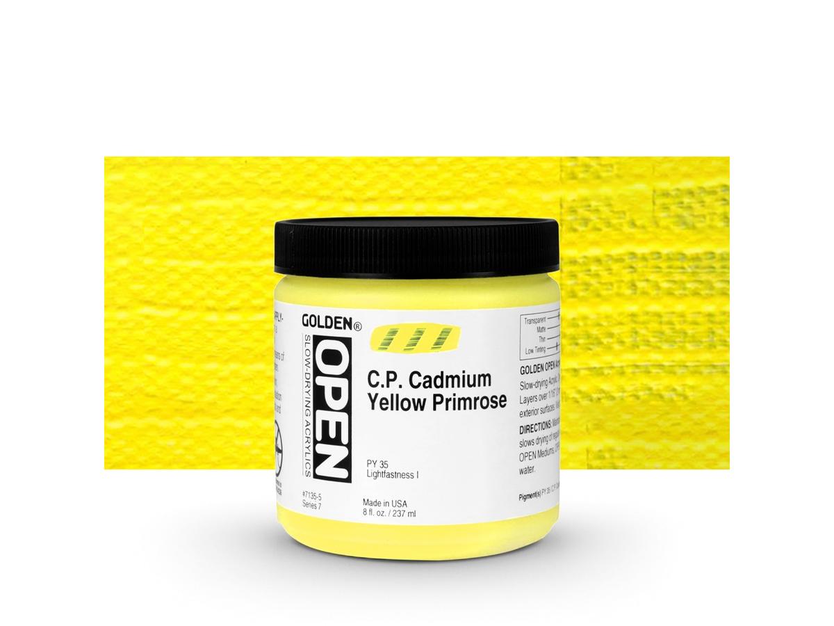 GOLDEN OPEN ACRYLIC 237ML 7135 S7 C.P.CADMIUM YELLOW PRIMROS 1
