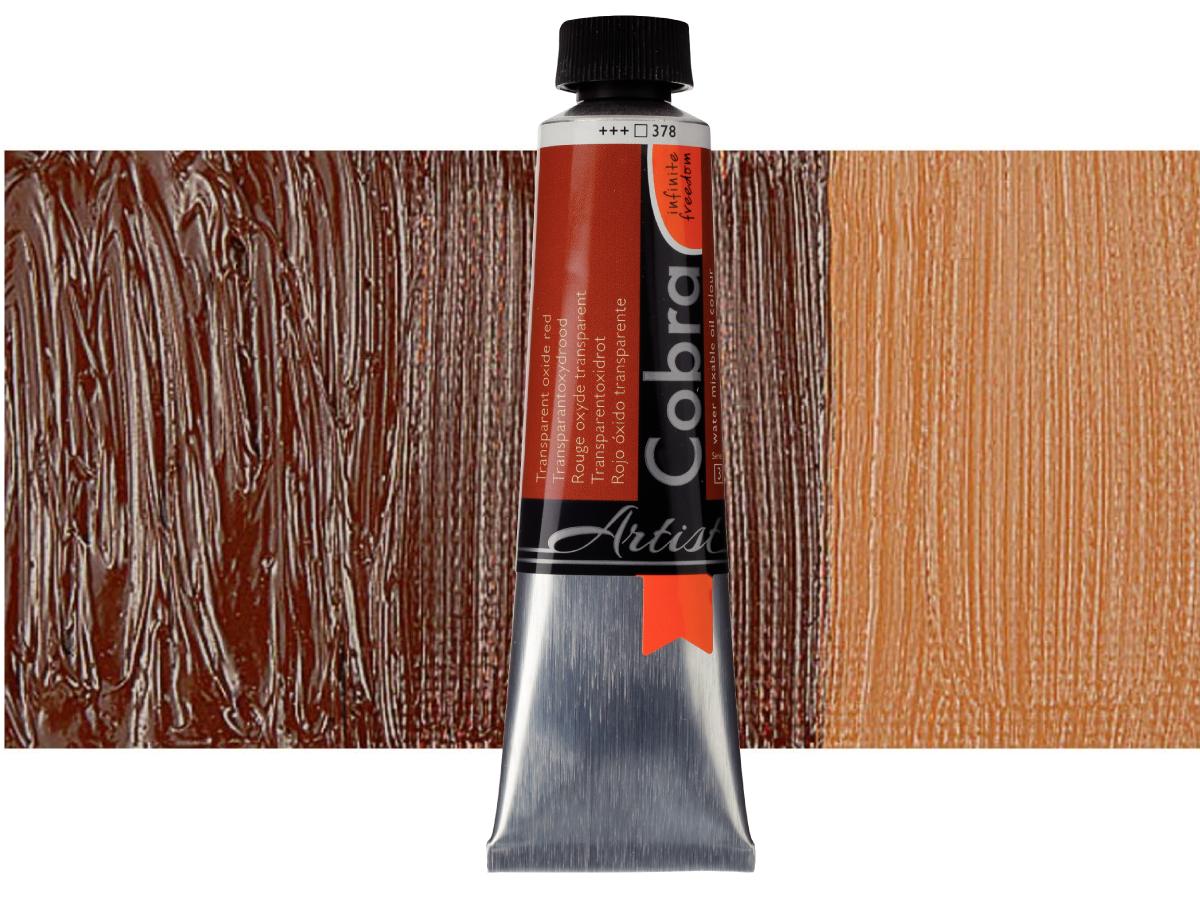 COBRA ARTIST WASSERVERMALBARE ÖLFARBE 40ML 378 TRANSPARENT OXIDROT 1