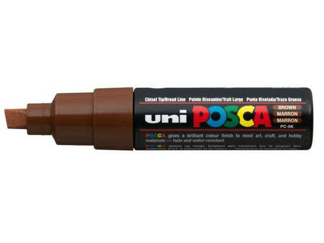 UNI POSCA PC8M BRAUN BREIT 1