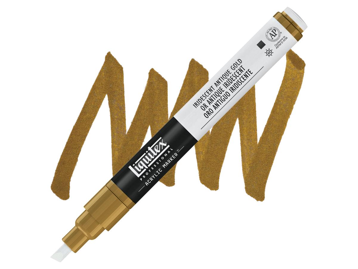 LIQUITEX ACRYL MARKER 0237 2MM IRIDESCENT ANTIQUE GOLD 1