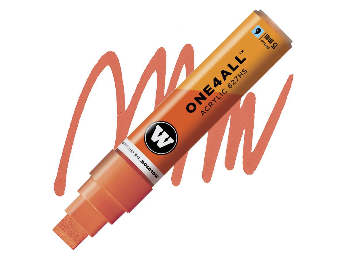 MOLOTOW ONE4ALL MARKER 627HS 085 15MM DARE ORANGE 1