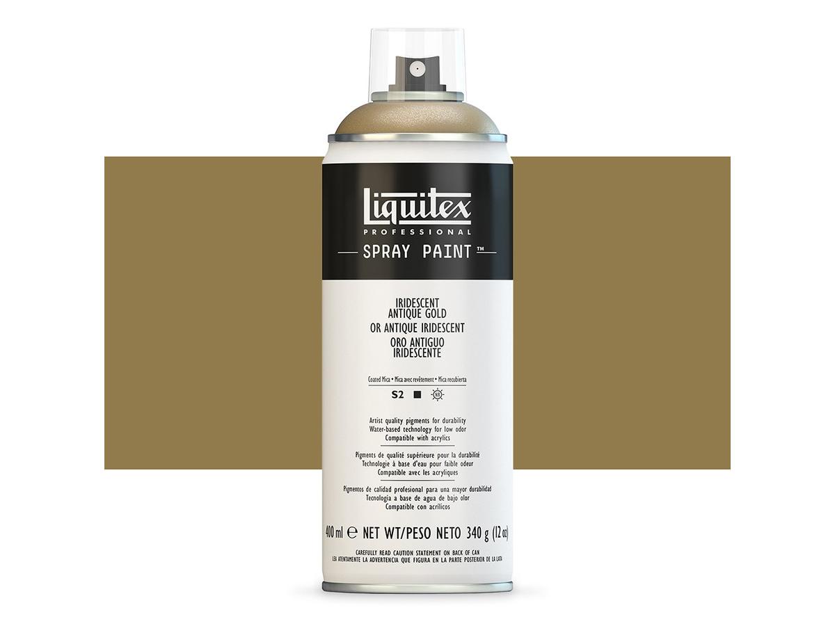 LIQUITEX SPRAY PAINT 400ML BUS IRIDESCENT ANTIQUE GOLD 1