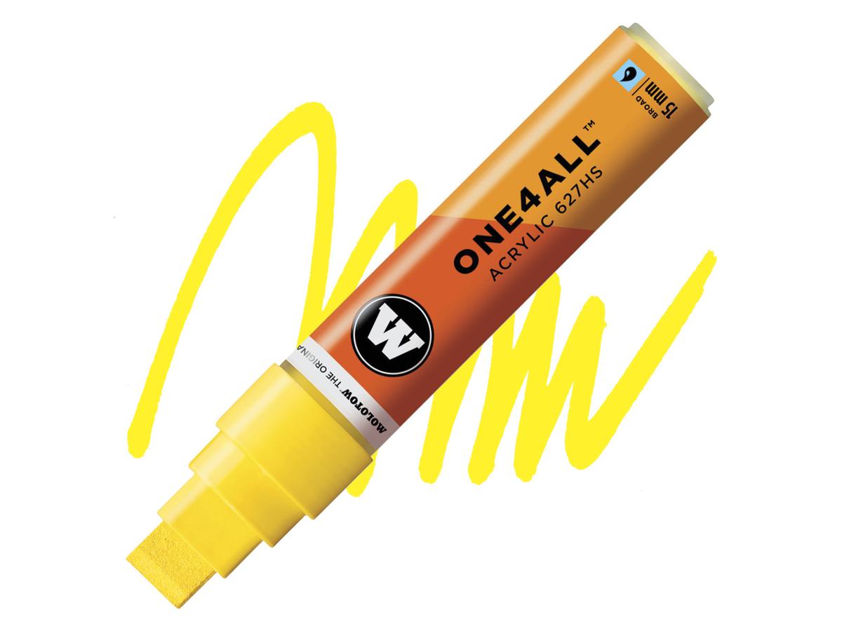 MOLOTOW ONE4ALL MARKER 627HS 006 15MM ZINC YELLOW 1