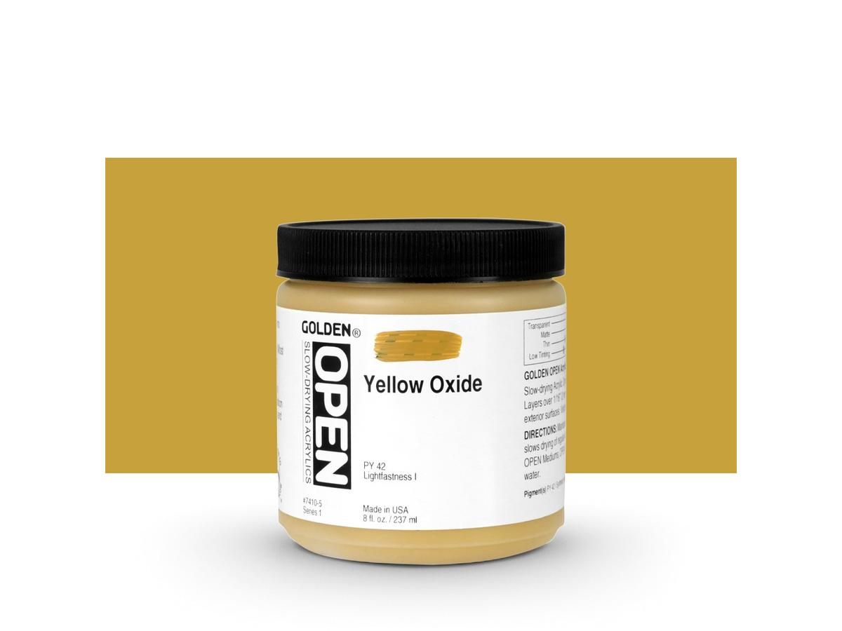 GOLDEN OPEN ACRYLIC 237ML 7410 S1 OPEN YELLOW OXIDE 1