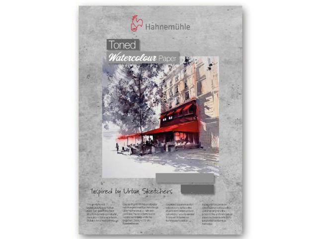 HAHNEMÜHLE TONED AQUARELBLOCK 20X20CM 200GRAM 20 BLATT GRIS 1