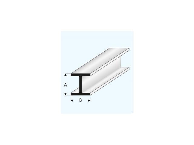 H-PROFIL (A=)2,5X(B=)2,5MM 1METER 415-53 1