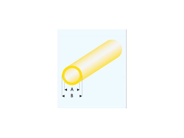 PROFIL ROHR GLASKLAR GELB  (A=)3,0X4,0MM 33CM 424-55/3 1