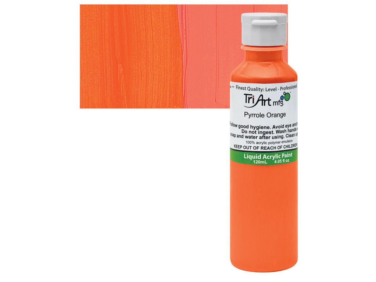 TRI-ART LIQUID 120ML 802 S8 PYRROLE ORANGE 1