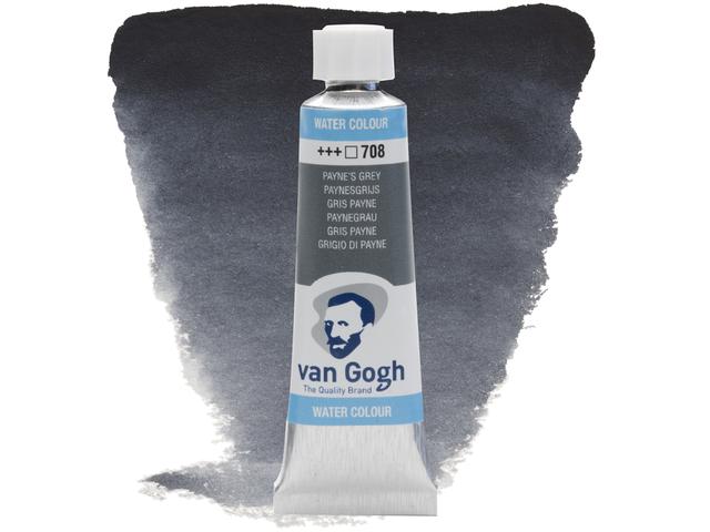 VAN GOGH 10ML AQUARELLFARBE 708 PAYNEGRAU 1