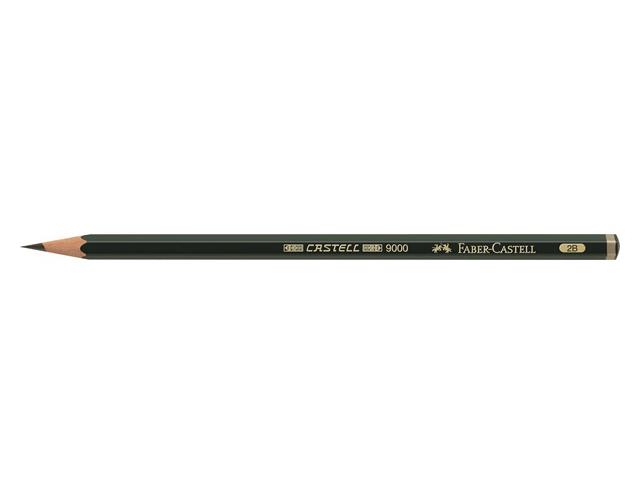 FABER-CASTELL 9000 BLEISTIFT - ZEICHENSTIFT 2B 1