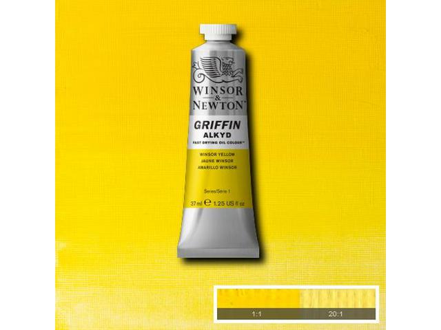 WINSOR & NEWTON GRIFFIN ALKYD 37ML S1 730 WINSOR YELLOW 1