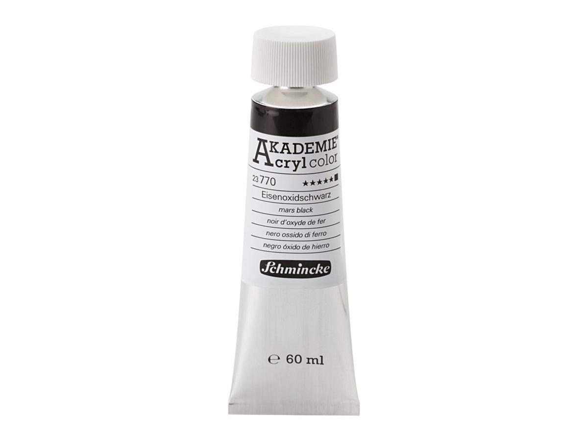 SCHMINCKE AKADEMIE ACRYL COLOR 60ML S1 770 EISENOXIDSCHWARZ 1