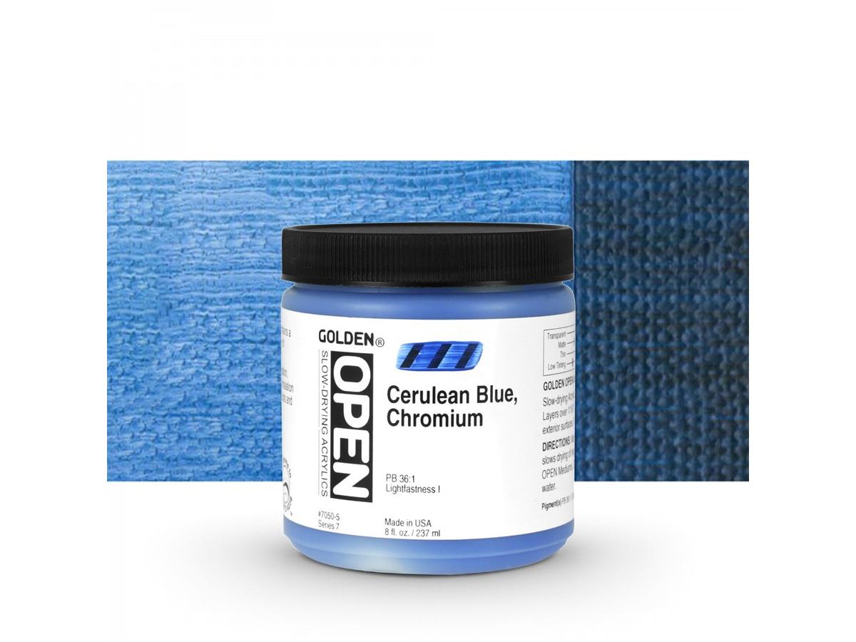 GOLDEN OPEN ACRYLIC 237ML 7050 S7 OPEN CERULEAN BLUE CHROMIU 1