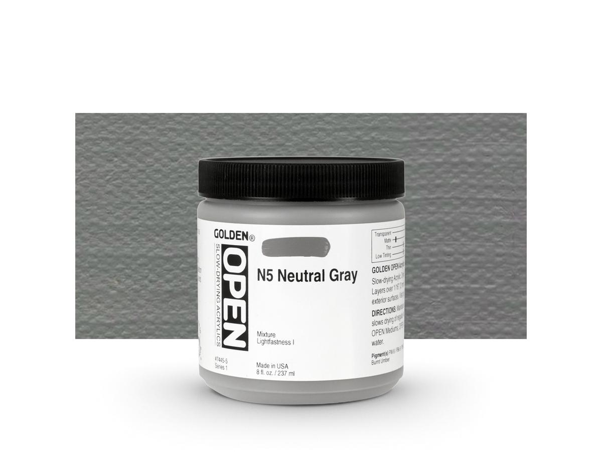 GOLDEN OPEN ACRYLIC 237ML 7445 S1 OPEN NEUTRAL GRAY N5 1