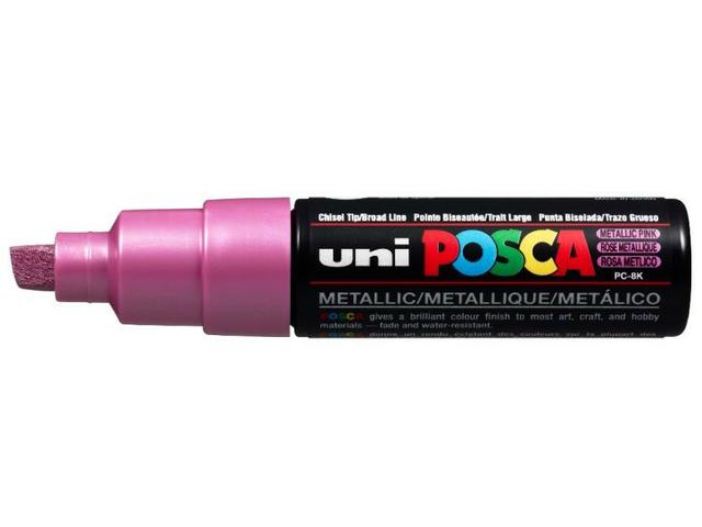 UNI POSCA PC8REM METALLIC ROSA BREIT 1
