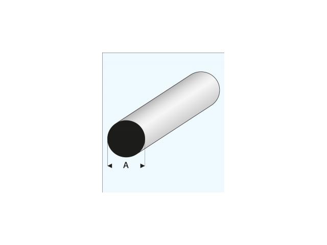 PROFIL RUND MASSIV WEISS (A=)6,0MM 1METER 400-61 1
