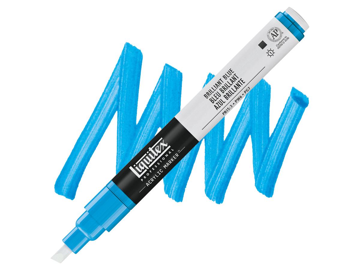 LIQUITEX ACRYL MARKER 0570 2MM BRILLIANT BLUE 1