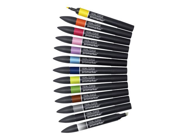WINSOR & NEWTON PROMARKERSET NR.1 12X+1BLENDER 1