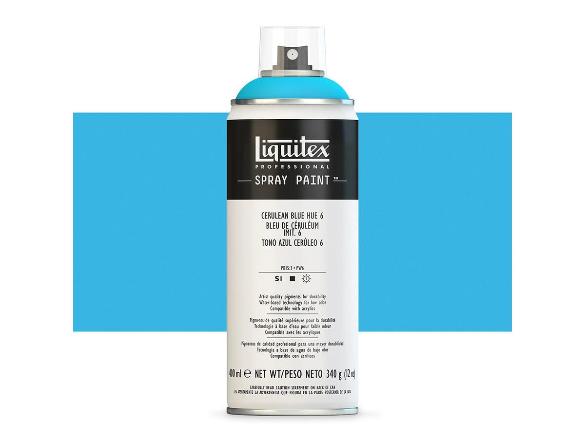LIQUITEX SPRAY PAINT 400ML CERULEAN BLUE HUE 6 1