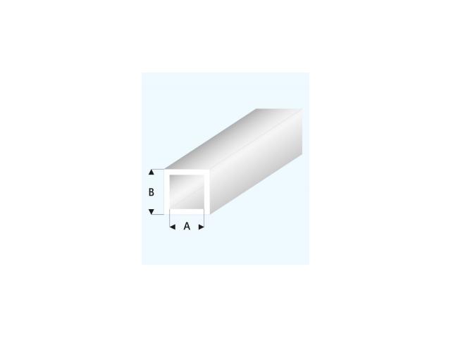 PROFIEL GLASHELDER BUIS WIT (A=)2,0X3,0MM 33CM 431-53/3 1