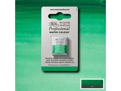 WINSOR & NEWTON AQUARELLFARBE 1/2NÄPF 721 WINSORGÜN GELBLICH 1