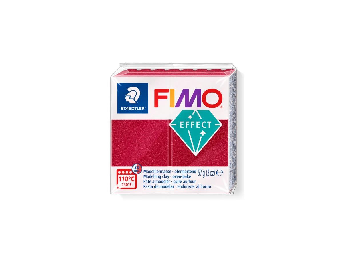 FIMO EFFECT MODELLIERMASSE 57 GRAMM METALLIC ROBIN ROT 1