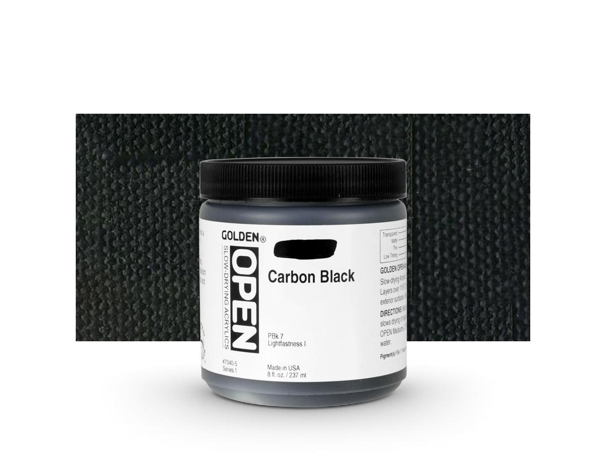 GOLDEN OPEN ACRYLIC 237ML 7040 S1 OPEN CARBON BLACK 1