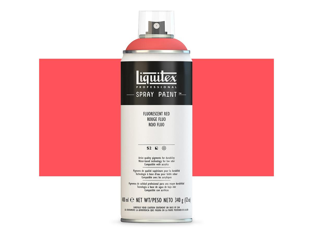 LIQUITEX SPRAY PAINT 400ML BUS FLUORESCENT RED 1