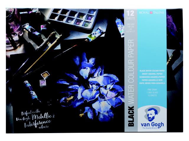 VAN GOGH AQUARELLPAPIER A3 SCHWARZ 360GR BLOCK 1